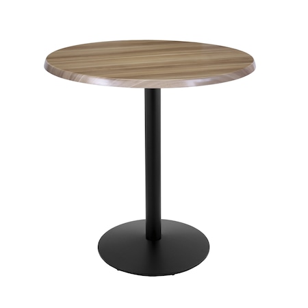 Holland Bar Stool Co 42" Tall In/Outdoor All-Season Table, 36" dia. Natural Top OD214-2242BWOD36RNat